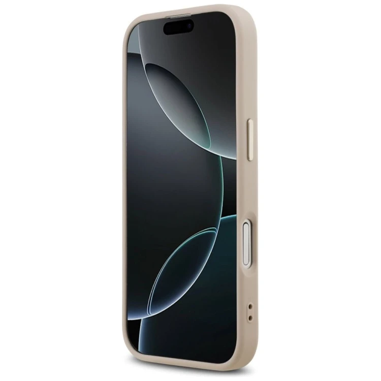 Etui Guess iPhone 17 Big 4G Classic Złoto-Różowe - Futerał MagSafe z Paskiem