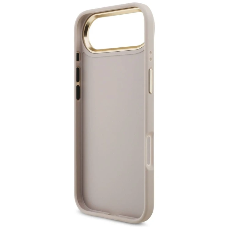 Etui Guess iPhone 17 Air Big 4G Classic Złoto-Różowe - Futerał MagSafe z Paskiem