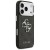 Etui Guess iPhone 17 Pro 4G Big Classic Czarne - Pokrowiec ze Srebrną Ramką