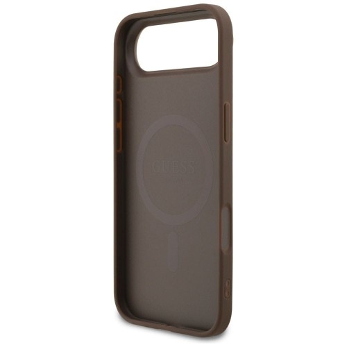 Etui Guess iPhone 17 Air PU 4G Ring Classic Brązowe - Pokrowiec MagSafe