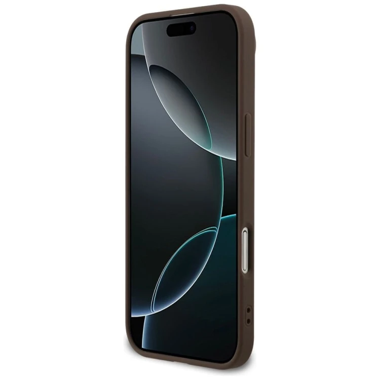 Etui Guess iPhone 17 Air PU 4G Ring Classic Brązowe - Pokrowiec MagSafe