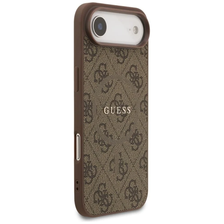 Etui Guess iPhone 17 Air PU 4G Ring Classic Brązowe - Pokrowiec MagSafe
