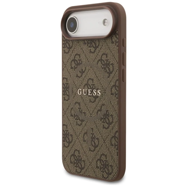 Etui Guess iPhone 17 Air PU 4G Ring Classic Brązowe - Pokrowiec MagSafe