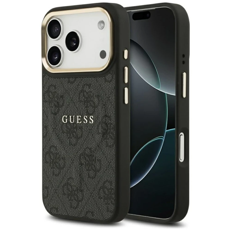 Etui Guess iPhone 17 Pro PU 4G Classic Czarne - Oryginalny Pokrowiec MagSafe