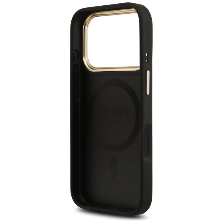 Etui Guess iPhone 17 Pro PU 4G Classic Czarne - Oryginalny Pokrowiec MagSafe