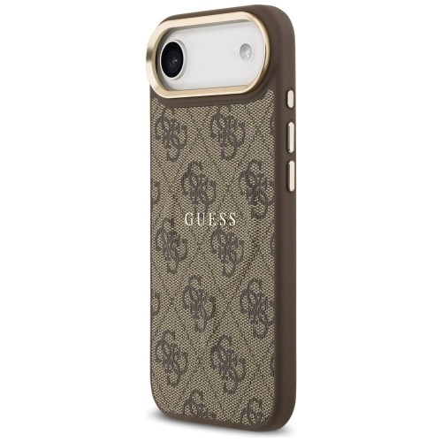 Etui Guess iPhone 17 Air PU 4G Classic Brązowe - Oryginalny Pokrowiec MagSafe