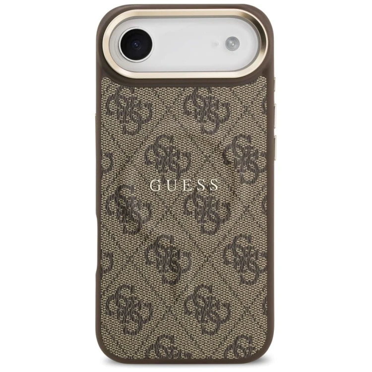 Etui Guess iPhone 17 Air PU 4G Classic Brązowe - Oryginalny Pokrowiec MagSafe