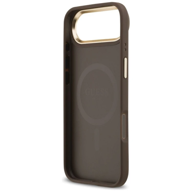 Etui Guess iPhone 17 Air PU 4G Classic Brązowe - Oryginalny Pokrowiec MagSafe