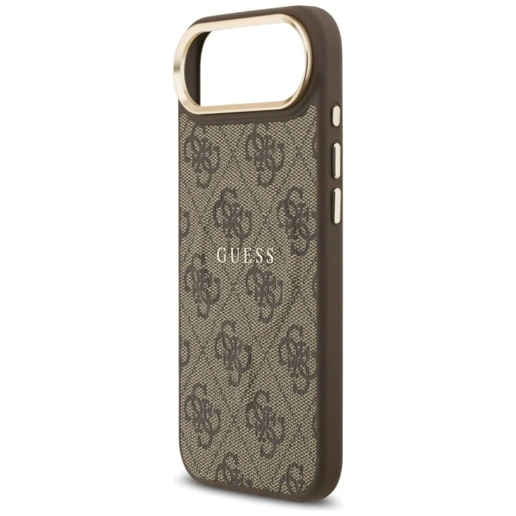 Etui Guess iPhone 17 Air PU 4G Classic Brązowe - Oryginalny Pokrowiec MagSafe