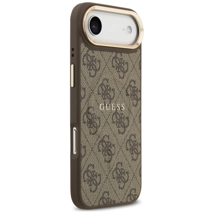 Etui Guess iPhone 17 Air PU 4G Classic Brązowe - Oryginalny Pokrowiec MagSafe