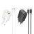 Szybka ładowarka sieciowa Hoco N63 30W (USB-C Power Delivery + USB-A Quick Charge) + kabel USB-C do USB-C 60W 1m – czarna