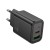Szybka ładowarka sieciowa Hoco N63 30W (USB-C Power Delivery + USB-A Quick Charge) – czarna