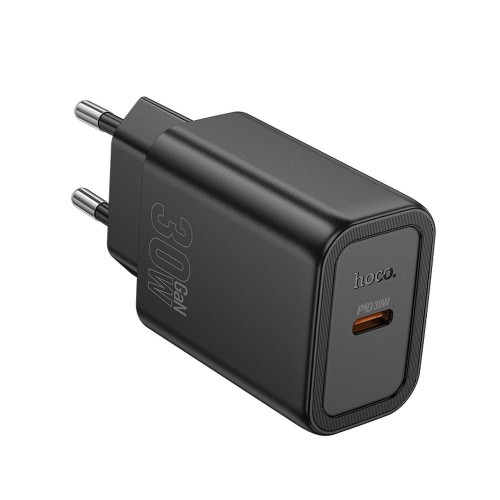 Szybka ładowarka sieciowa Hoco N62 USB-C Power Delivery 30W – czarna