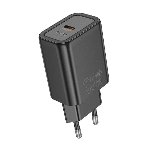 Szybka ładowarka sieciowa Hoco N62 USB-C Power Delivery 30W – czarna