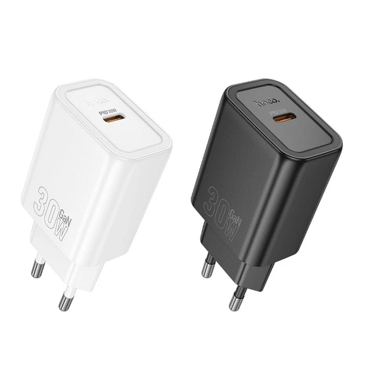 Szybka ładowarka sieciowa Hoco N62 USB-C Power Delivery 30W – czarna
