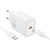 Szybka ładowarka sieciowa Hoco N62 USB-C Power Delivery 30W + kabel USB-C do USB-C 60W 1m – biała