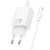 Szybka ładowarka sieciowa Hoco N62 USB-C Power Delivery 30W + kabel USB-C do USB-C 60W 1m – biała