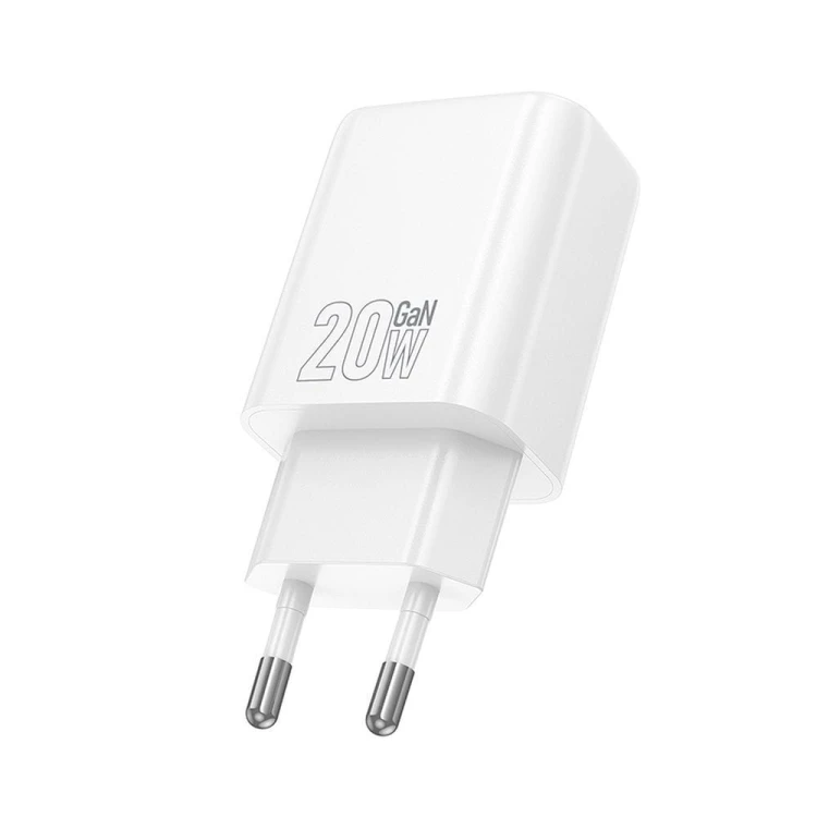 Szybka ładowarka sieciowa Hoco N61 20W (USB-C Power Delivery + USB-A Quick Charge) – biała