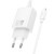 Szybka ładowarka sieciowa Hoco N61 20W (USB-C Power Delivery + USB-A Quick Charge) + kabel Lightning 1m – biała