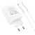 Szybka ładowarka sieciowa Hoco N33 35W (2xUSB-C + USB-A) + kabel USB-C do Lightning 1m – biała