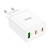 Szybka ładowarka sieciowa Hoco N33 35W (2xUSB-C + USB-A) – biała