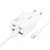 Multifunkcyjna ładowarka sieciowa Hoco N56 30W (2xUSB-C + 2xUSB-A) + kabel USB-C do USB-C 1m – biała
