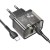 Szybka ładowarka sieciowa Hoco N34 20W (USB-C Power Delivery + USB-A Quick Charge) + kabel USB-C do USB-C 1m – transparentna