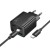 Multifunkcyjna ładowarka sieciowa Hoco N56 30W (2xUSB-C + 2xUSB-A) + kabel USB-C do USB-C 1m – czarna