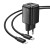 Szybka ładowarka sieciowa Hoco N52 20W (USB-C Power Delivery + USB-A Quick Charge) + kabel Lightning 1m – czarna
