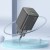 Miniaturowa ładowarka sieciowa GaN Hoco N41 20W (USB-C Power Delivery + USB-A Quick Charge) – czarna