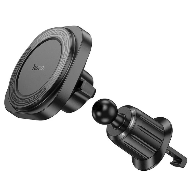 Magnetyczny uchwyt samochodowy Hoco H28 zgodny z MagSafe do kratki nawiewu – czarny