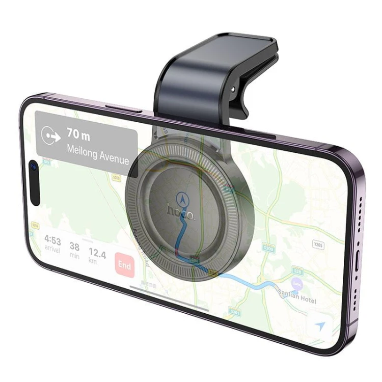 Magnetyczny uchwyt samochodowy Hoco H59 zgodny z MagSafe do kratki nawiewu – czarny