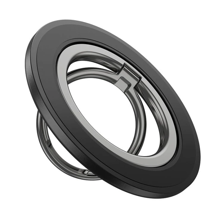 Magnetyczny uchwyt na palec Hoco GH3 Ring – pierścień z rotacją 360°, magnes N52 – czarny