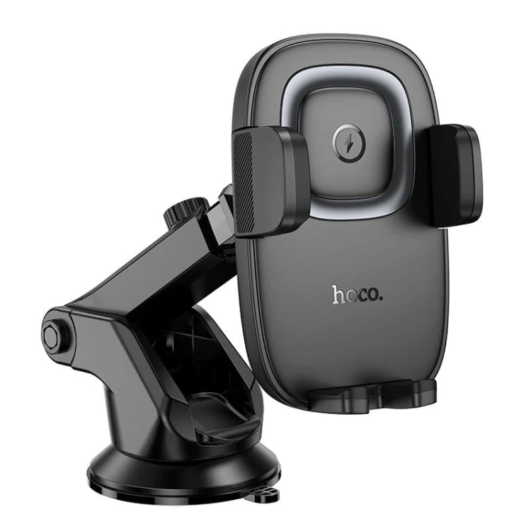 Indukcyjny uchwyt samochodowy Hoco HW32 15W – kompatybilny z MagSafe, do kratki nawiewu – czarny