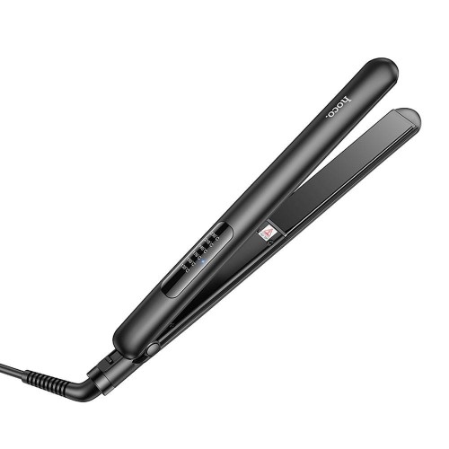 Profesjonalna prostownica do włosów Hoco HP40 – grzałka PTC, 6 poziomów temperatury, 120-230°C – czarna