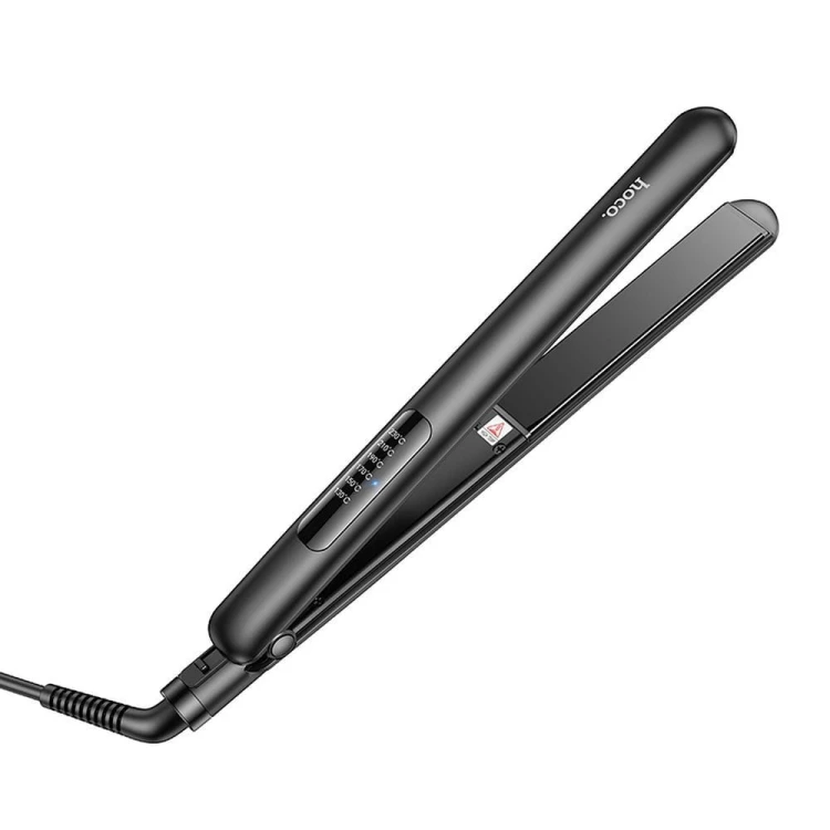 Profesjonalna prostownica do włosów Hoco HP40 – grzałka PTC, 6 poziomów temperatury, 120-230°C – czarna