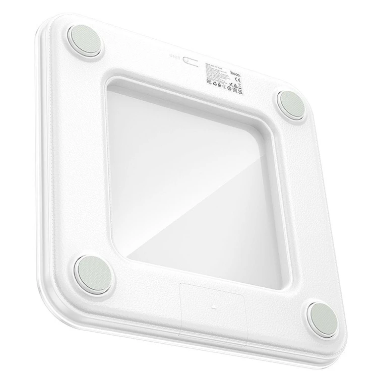 Inteligentna waga łazienkowa Hoco HI21 Bluetooth – analiza składu ciała, aplikacja mobilna – biała