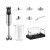 Wielofunkcyjny blender ręczny Hoco HA02A – zestaw 4w1, moc 400W, stal nierdzewna