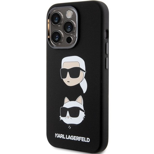 Oryginalne etui Karl Lagerfeld do iPhone 15 Pro Max Silicone KC – czarne