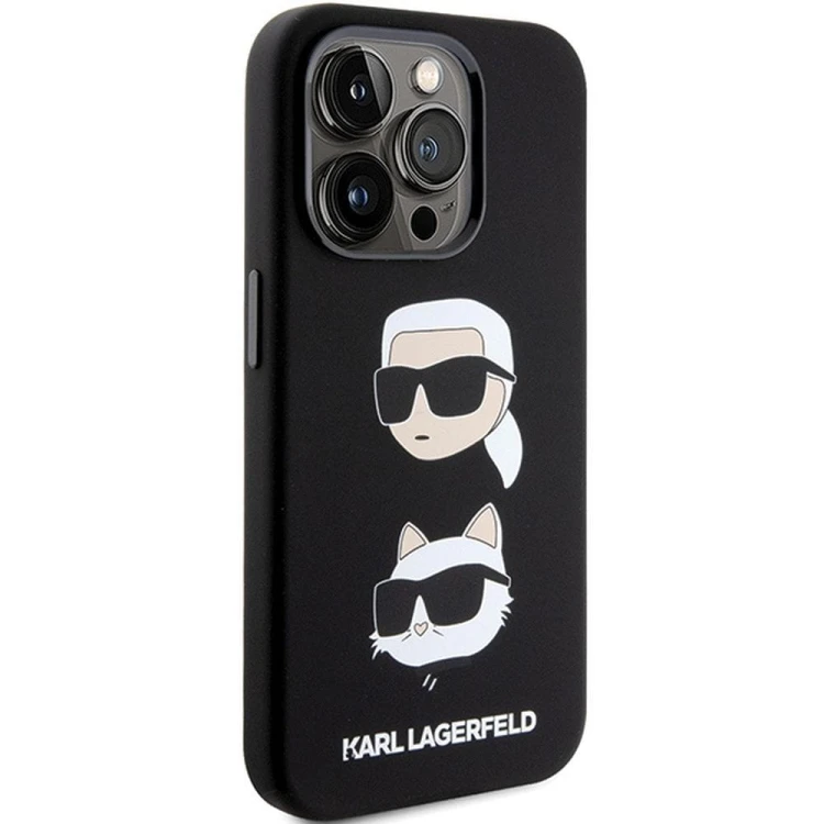 Oryginalne etui Karl Lagerfeld do iPhone 15 Pro Max Silicone KC – czarne