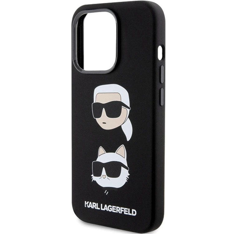 Oryginalne etui Karl Lagerfeld do iPhone 15 Pro Max Silicone KC – czarne