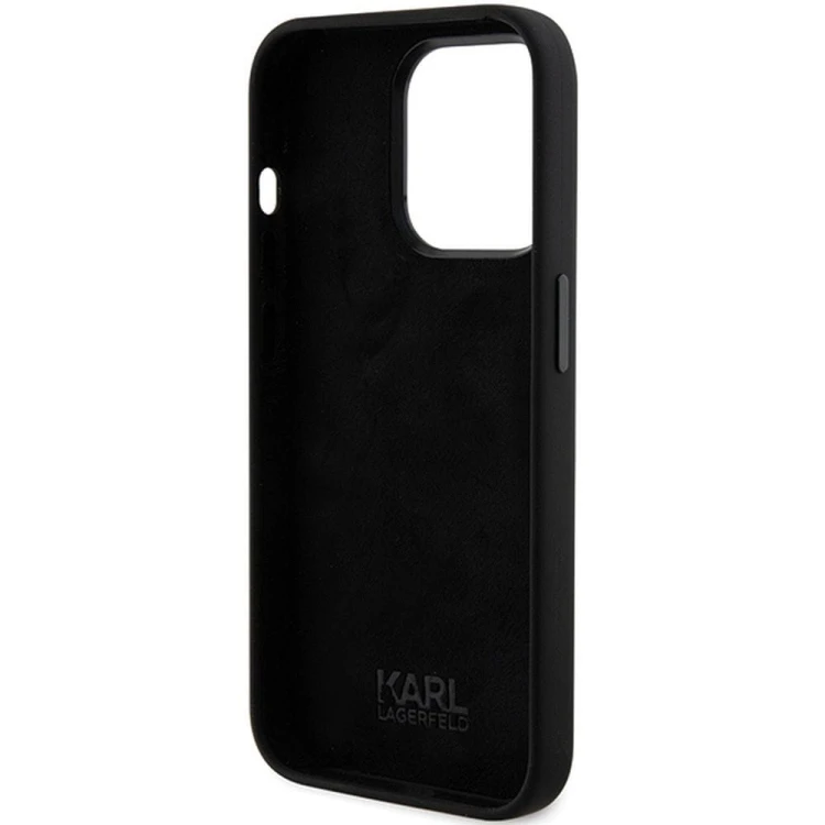 Oryginalne etui Karl Lagerfeld do iPhone 15 Pro Max Silicone KC – czarne
