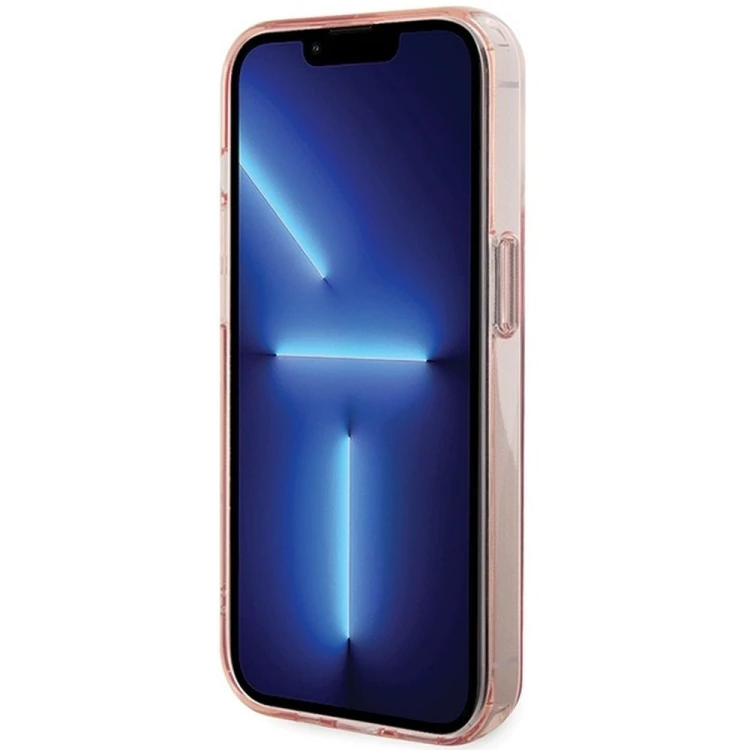 Ekskluzywne etui Karl Lagerfeld do iPhone 15 Pro Max MagSafe Ringstand KC – różowe