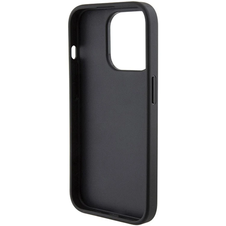Ekskluzywne etui Karl Lagerfeld do iPhone 15 Pro Quilted Pattern – czarne