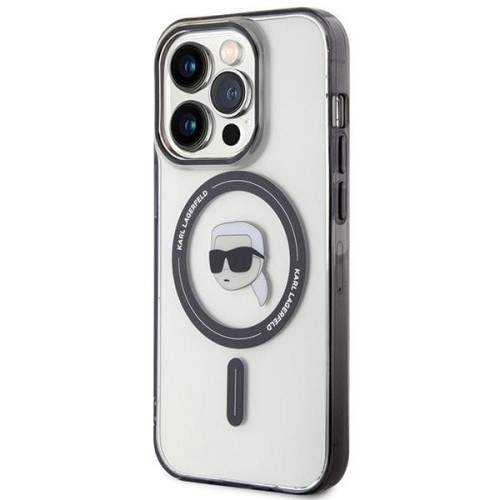 Transparentne etui Karl Lagerfeld do iPhone 15 Pro MagSafe Karl Head – przezroczyste