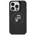 Luksusowe etui Karl Lagerfeld do iPhone 15 Pro Glitter MagSafe – czarne