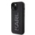 Luksusowe etui Karl Lagerfeld do iPhone 15 3D Logo Glitter – czarne