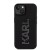 Luksusowe etui Karl Lagerfeld do iPhone 15 3D Logo Glitter – czarne