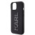 Luksusowe etui Karl Lagerfeld do iPhone 15 3D Logo Glitter – czarne
