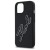 Oryginalne etui Karl Lagerfeld do iPhone 15 3D Rubber Signature – czarne